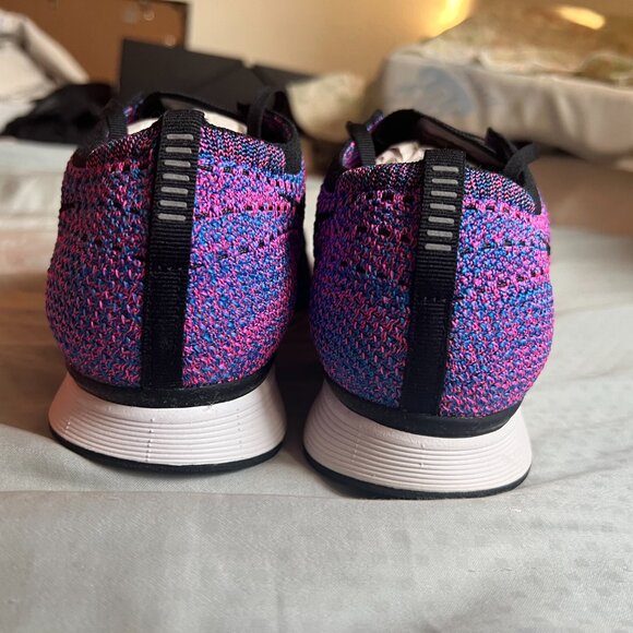 2016 NIKE FLYKNIT RACER GAME ROYAL PINK FLASH [526628-400] size 10 US - Picture 4 of 8